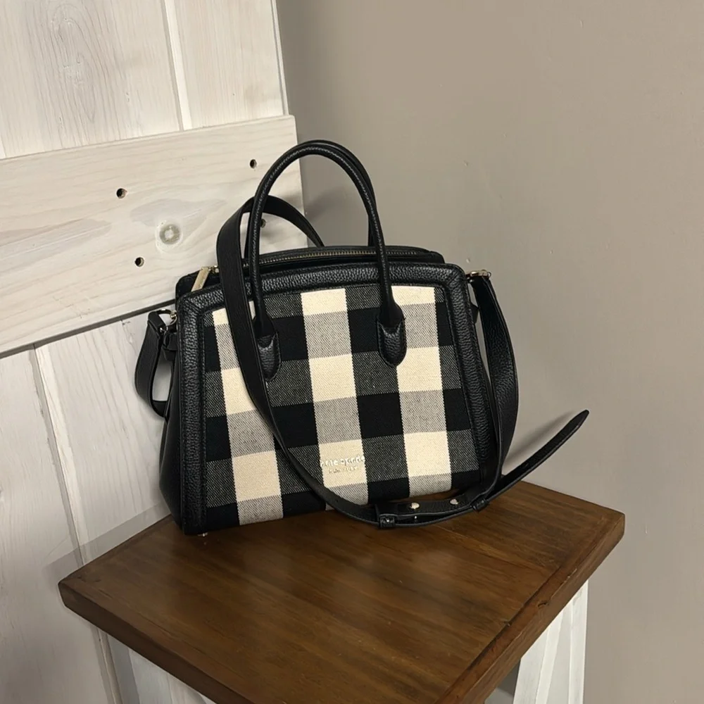 kate spade | Bags | Kate Spade Knott Gingham Mini Satchel | Poshmark